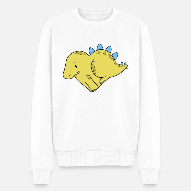 Amour Stegosaurus - Pull Premium bio Homme - blanc