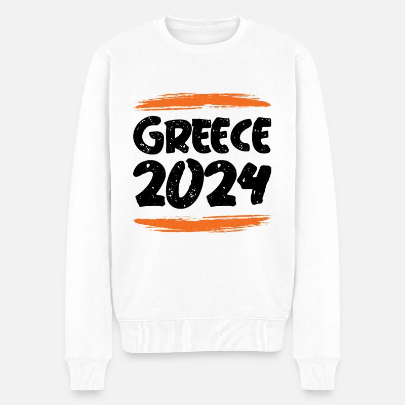 Grèce 2024 - Pull Premium bio Homme - blanc