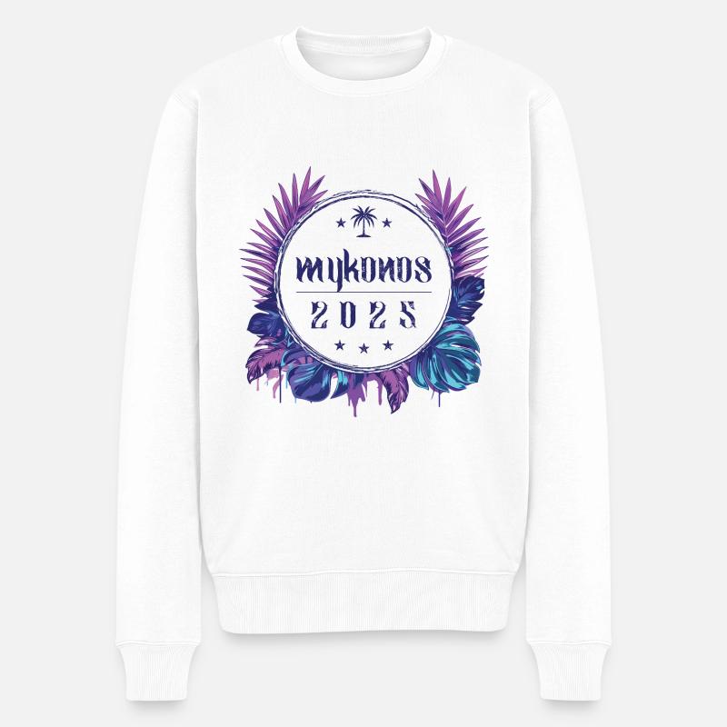 Mykonos 2025 - Pull Premium bio Homme - blanc