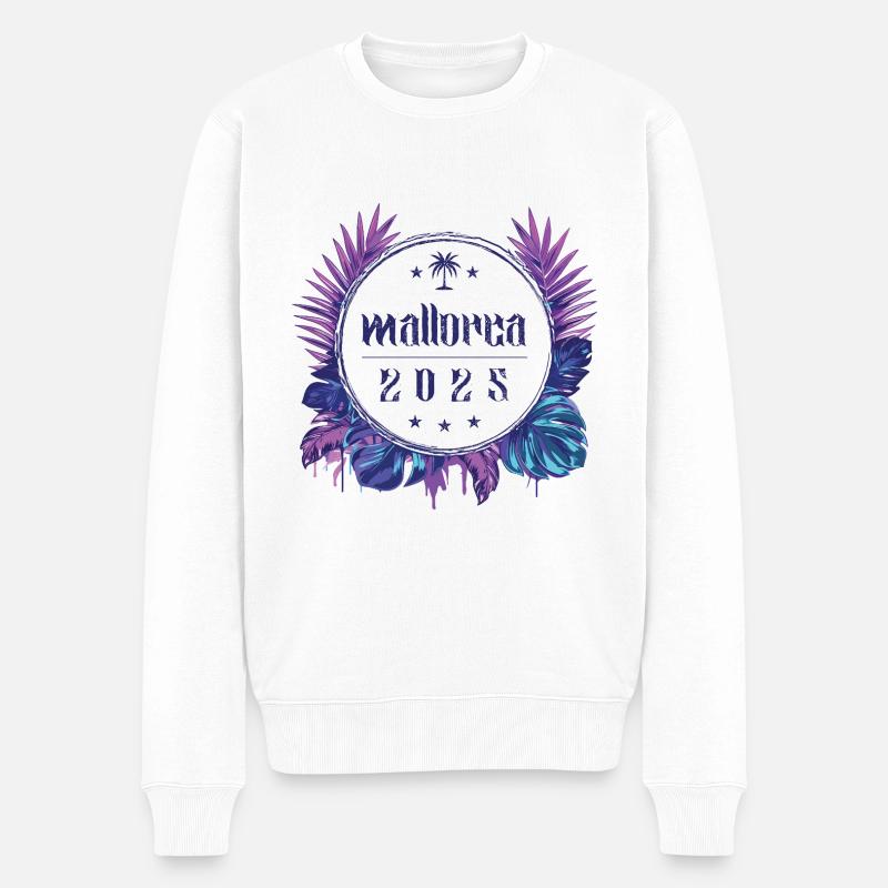 Majorque 2025 - Pull Premium bio Homme - blanc