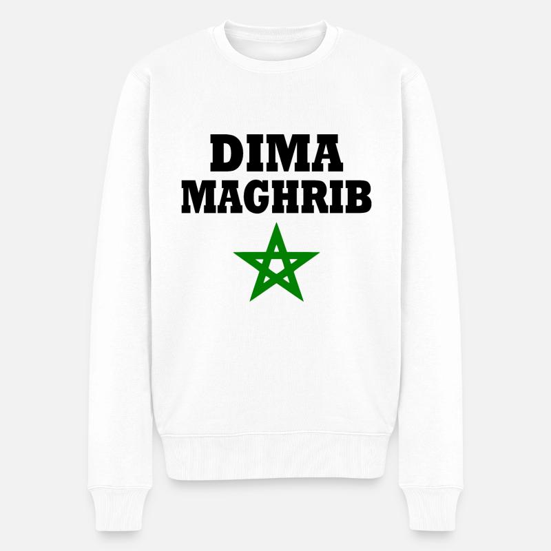 Dima maghreb - Pull Premium bio Homme - blanc