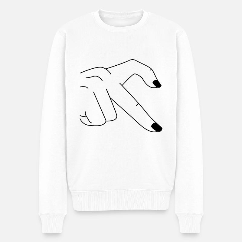 Cœur de main - Pull Premium bio Homme - blanc