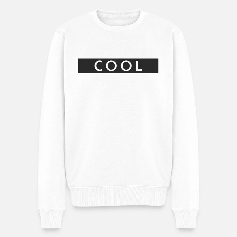 COOL - Männer Premium Bio Pullover - Weiß