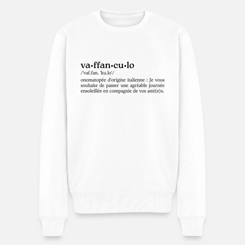 Va.ffan.cu.lo - Pull Premium bio Homme - blanc