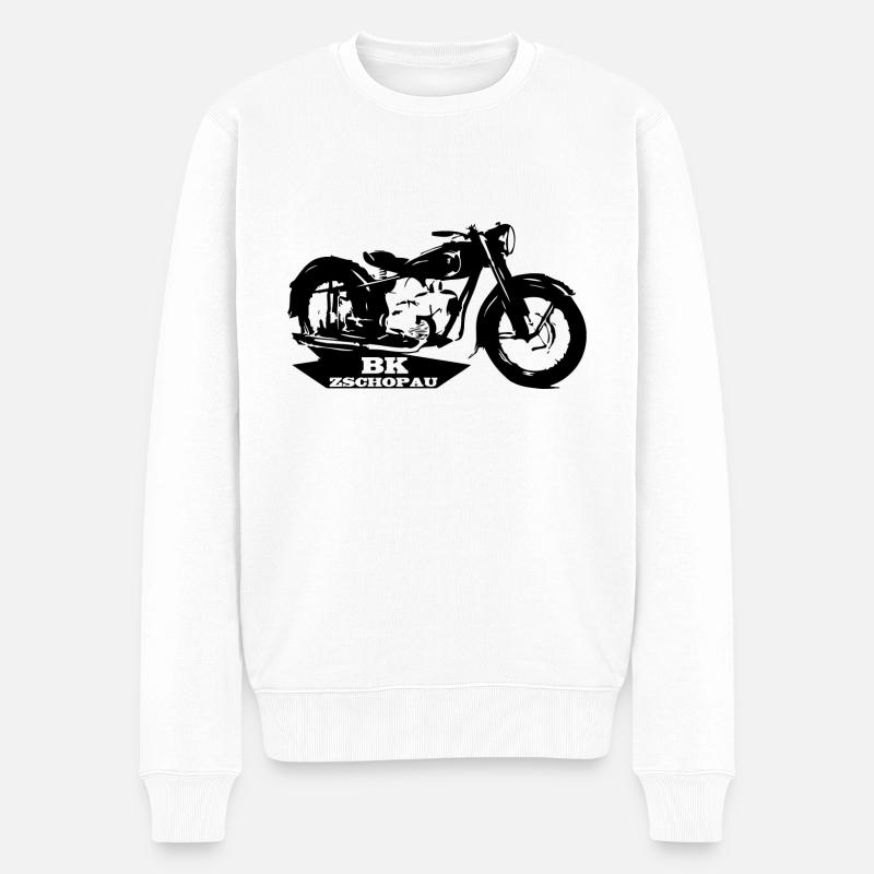 MZ BK Zschopau - Männer Premium Bio Pullover - Weiß