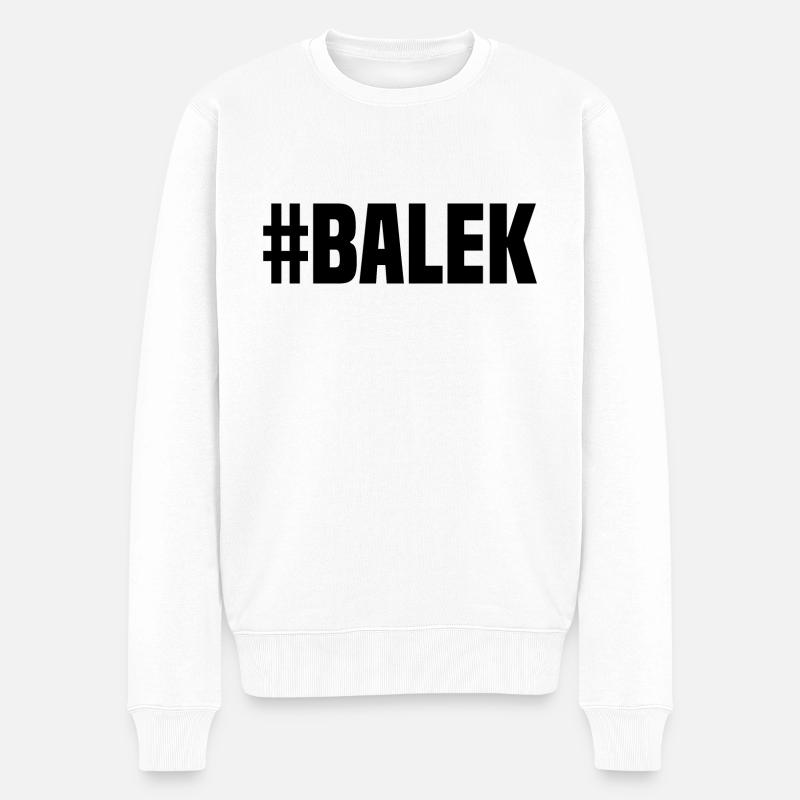 Balek - Pull Premium bio Homme - blanc