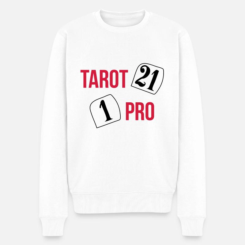 Tarot Pro - Pull Premium bio Homme - blanc