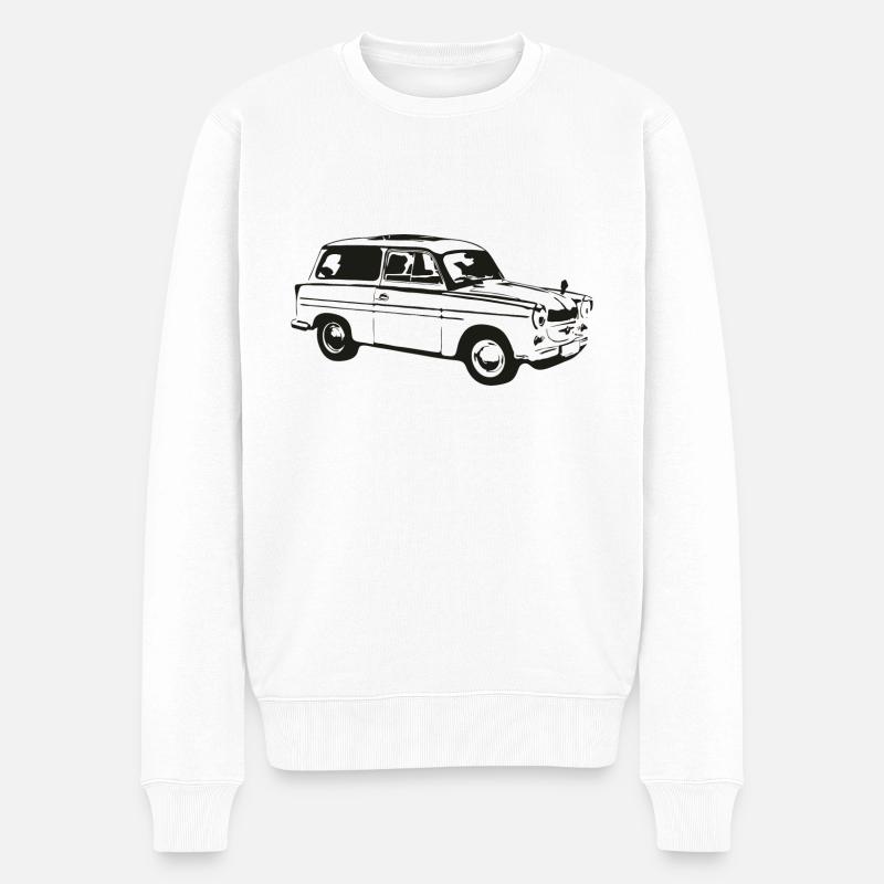  600 500 Kombi Tra - Männer Premium Bio Pullover - Weiß