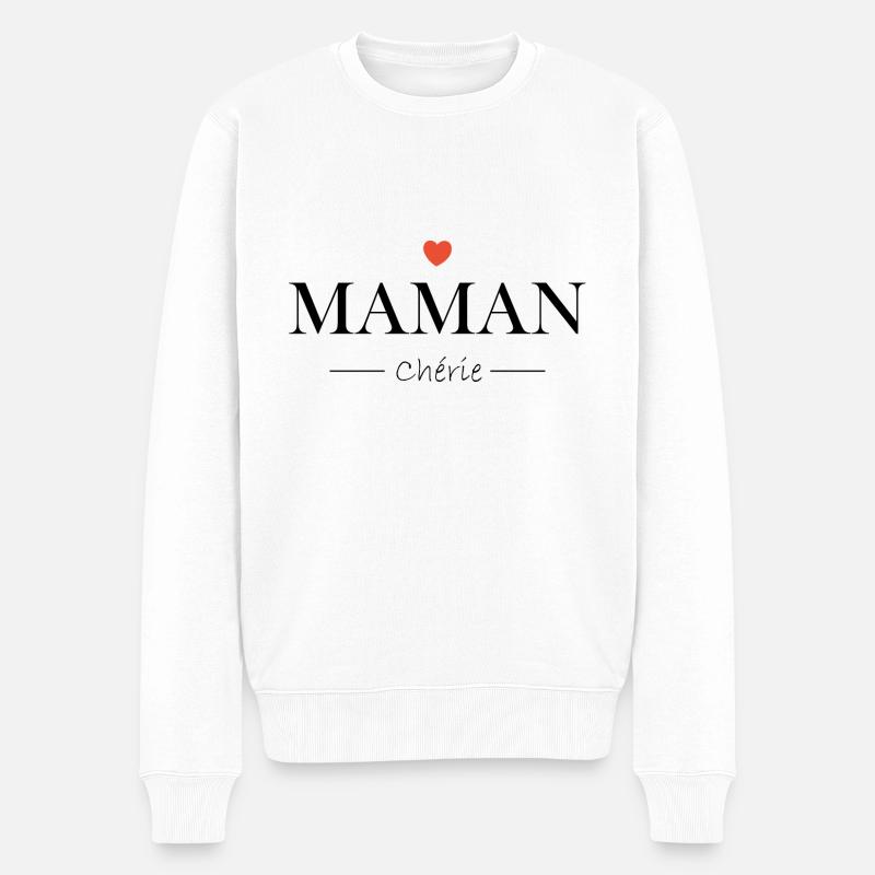 Maman chérie - Pull Premium bio Homme - blanc