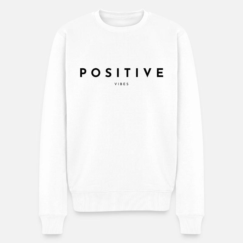 ONDES POSITIVES - Pull Premium bio Homme - blanc