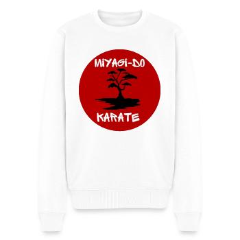vintage Miyagi-Do Karate lover bonsai tree japan - Men's Premium Organic Jumper - white - Front - Thijin (182cm)