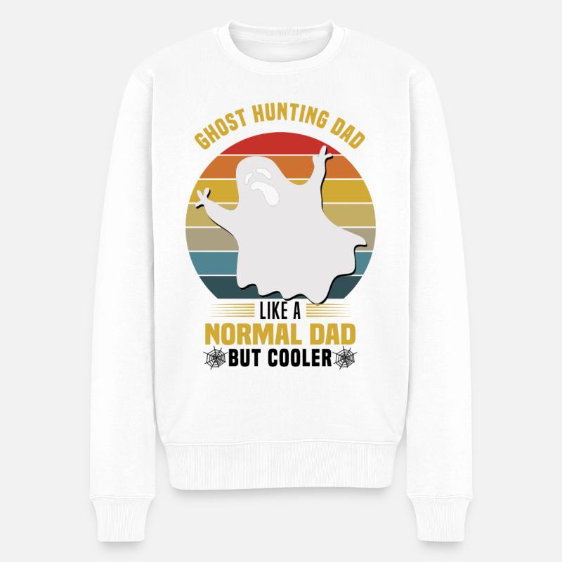 Geisterjäger - Männer Premium Bio Pullover - Weiß
