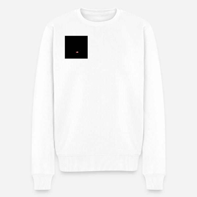 Dark  - Männer Premium Bio Pullover - Weiß