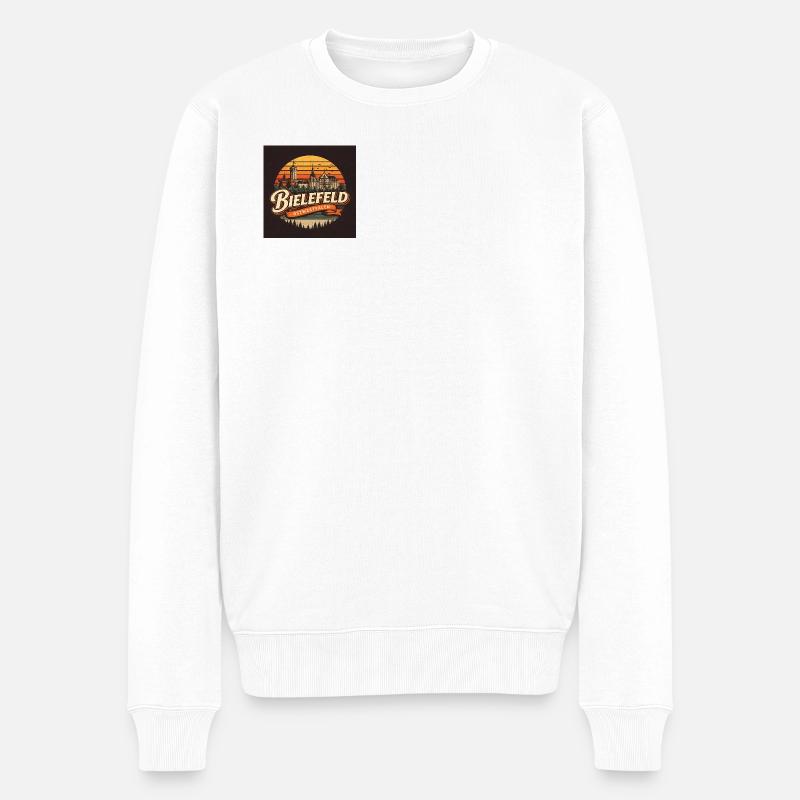 Bielefeld Merge – BUSE en design urbain - Pull Premium bio Homme - blanc