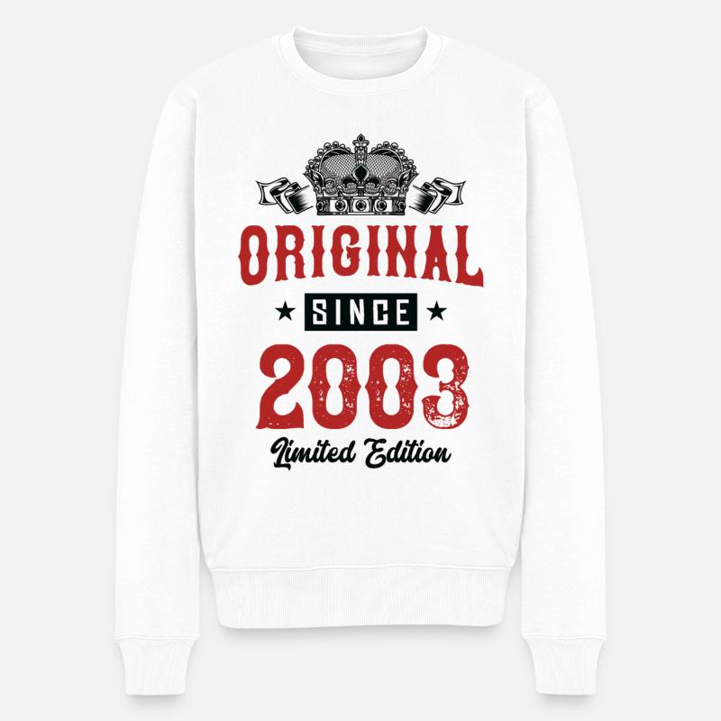 2003 Édition Limitée - Pull Premium bio Homme - blanc