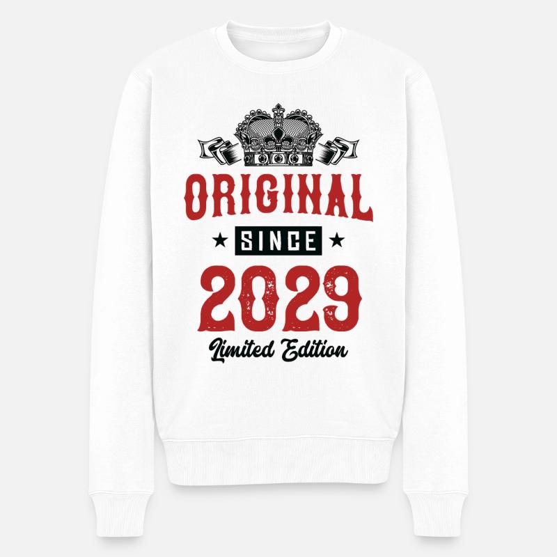 2029 limited edition - Männer Premium Bio Pullover - Weiß
