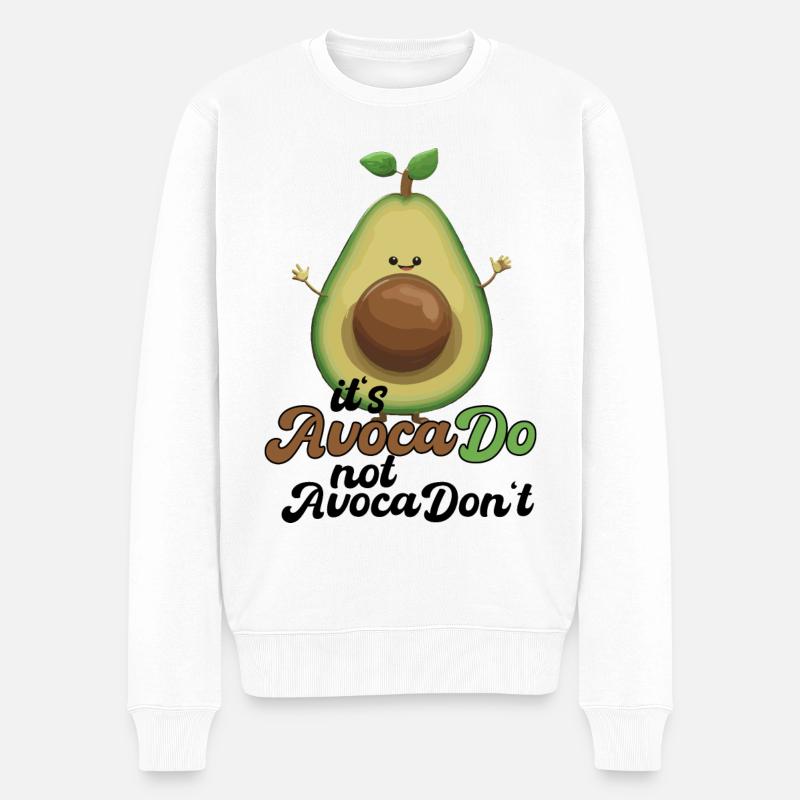 Avocat Drôle d’optimisme positif Cadeau - Pull Premium bio Homme - blanc