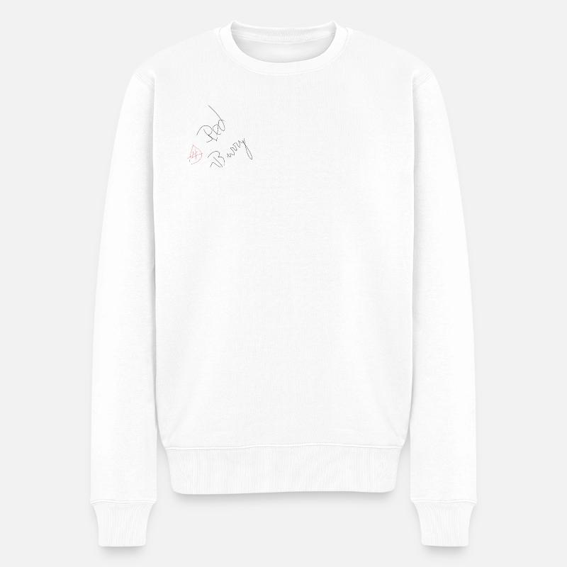 Red Burry ! - Pull Premium bio Homme - blanc
