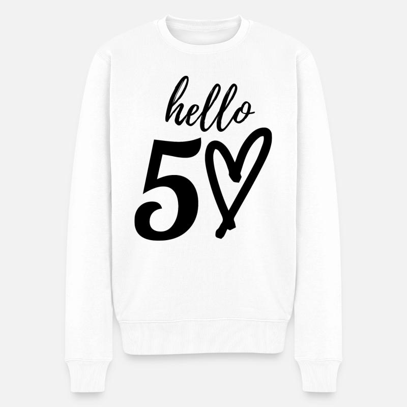 50e anniversaire - Pull Premium bio Homme - blanc