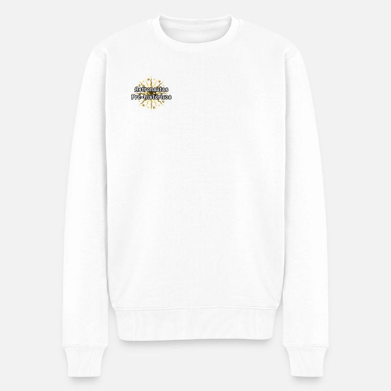 Logo - Männer Premium Bio Pullover - Weiß