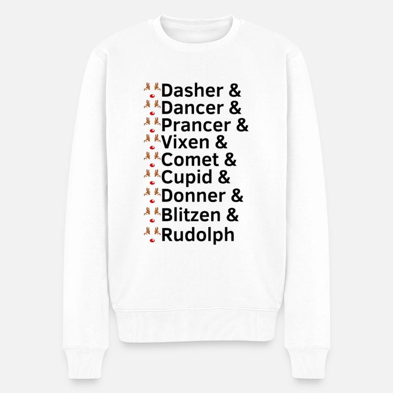 Noël des rennes - Pull Premium bio Homme - blanc