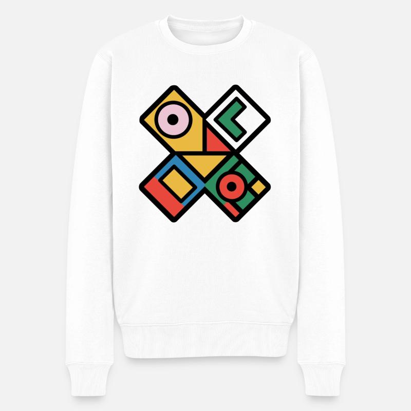 X - Männer Premium Bio Pullover - Weiß