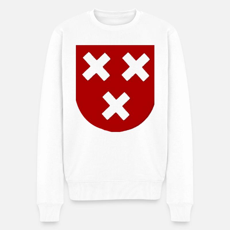 BREDA - Pull Premium bio Homme - blanc