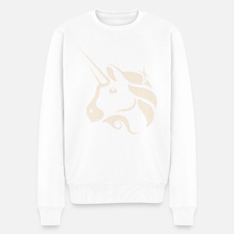 VEREINIGTES KÖNIGREICH - Männer Premium Bio Pullover - Weiß