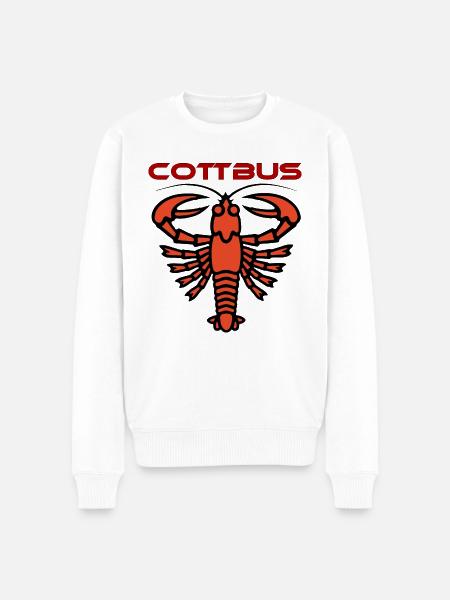 Der Cottbuser Krebs - Männer Premium Bio Pullover - Weiß