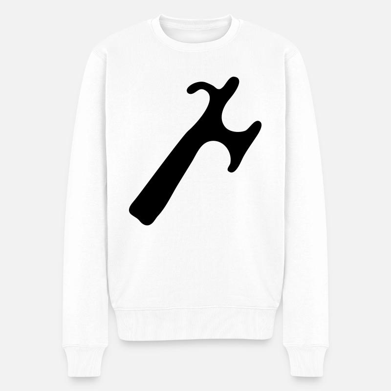 Halbseglerspitze M1 - Männer Premium Bio Pullover - Weiß