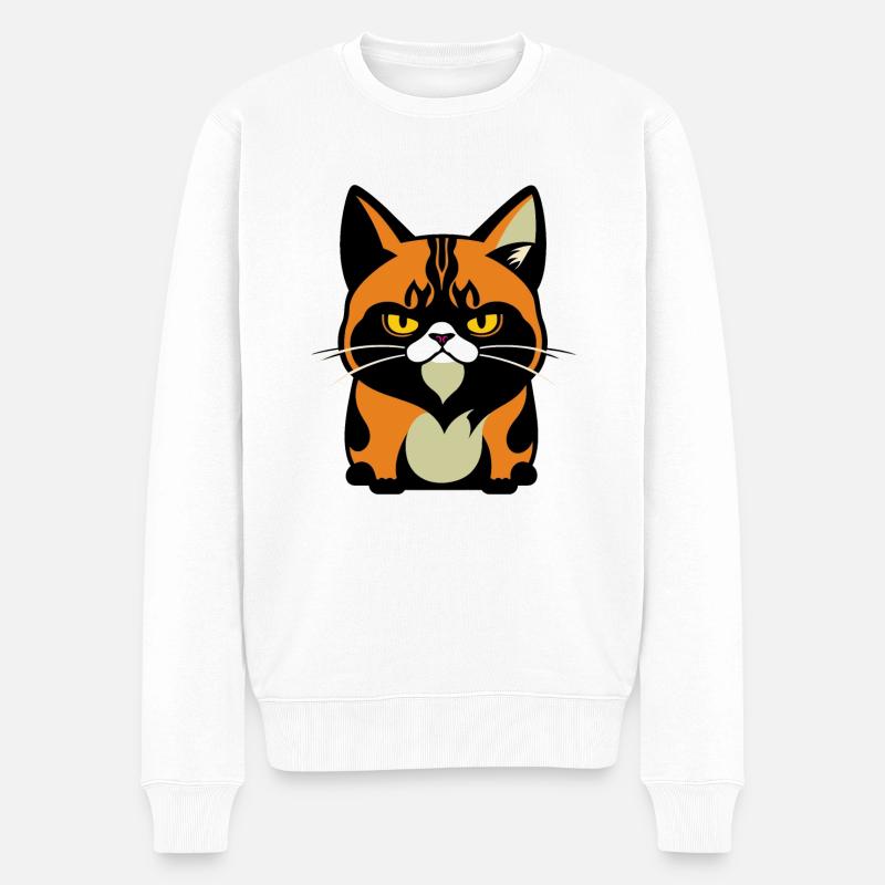Chat - Pull Premium bio Homme - blanc