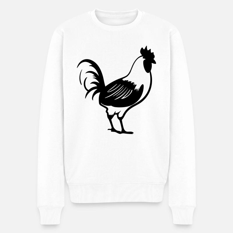 Poule - Pull Premium bio Homme - blanc