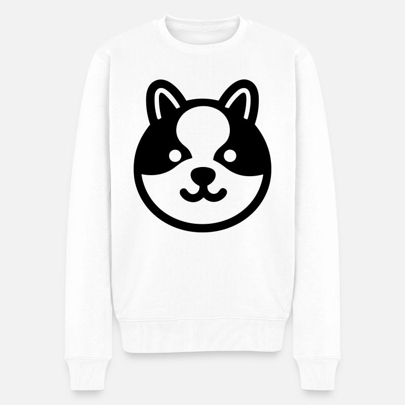 Chien - Pull Premium bio Homme - blanc