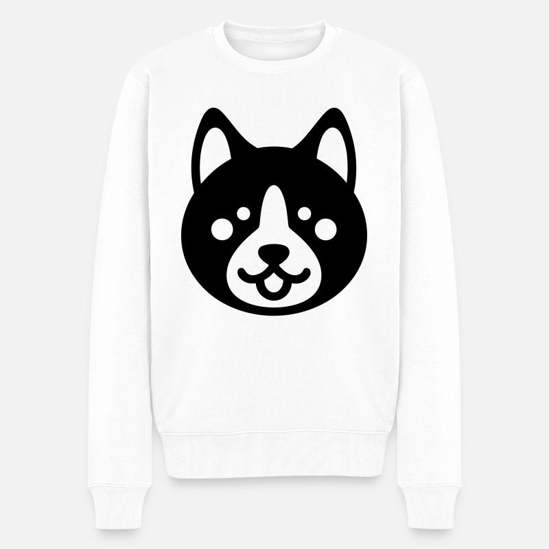 Chien - Pull Premium bio Homme - blanc