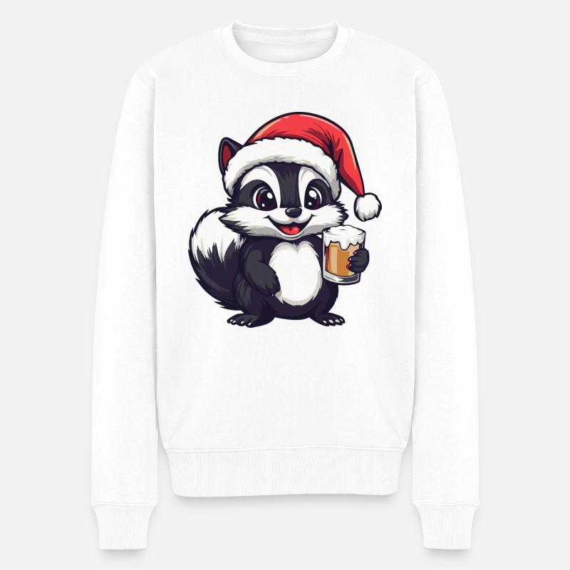 Bière de Noël Skunk - Pull Premium bio Homme - blanc