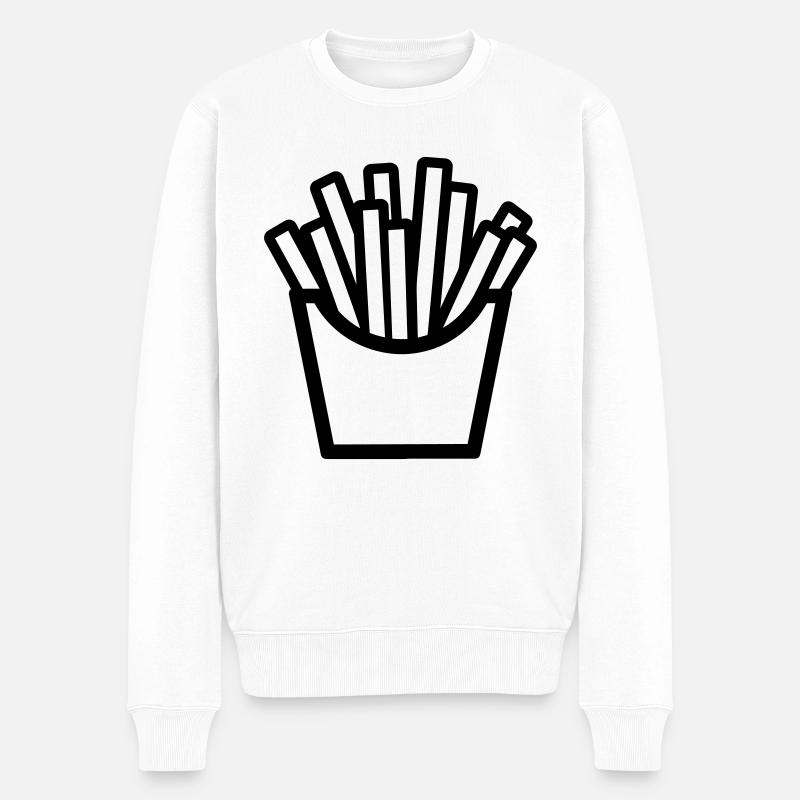 Frites - Pull Premium bio Homme - blanc