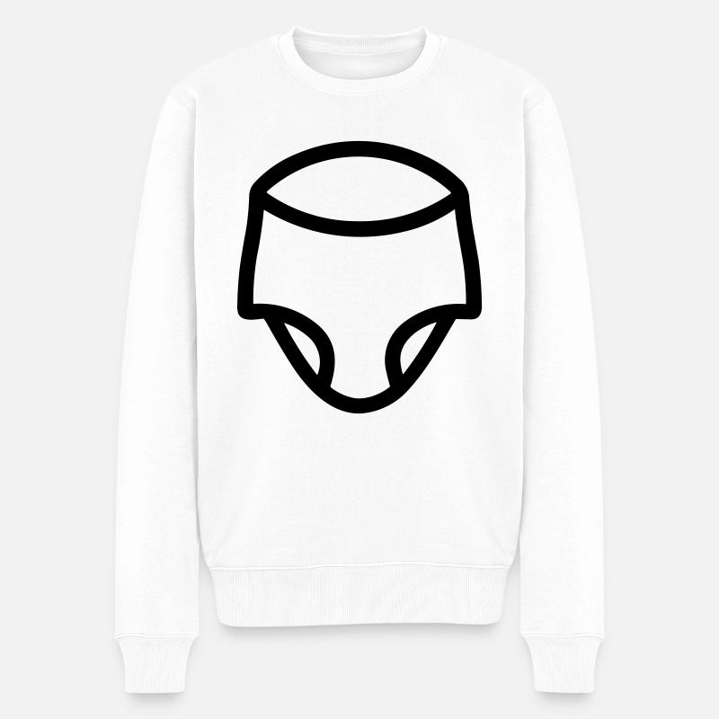 Couche - Pull Premium bio Homme - blanc