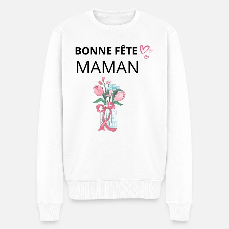 Bonne fête maman - Pull Premium bio Homme - blanc