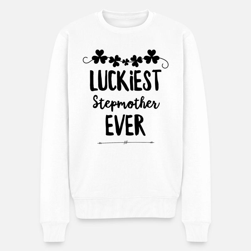 Une belle-mère chanceuse - Pull Premium bio Homme - blanc