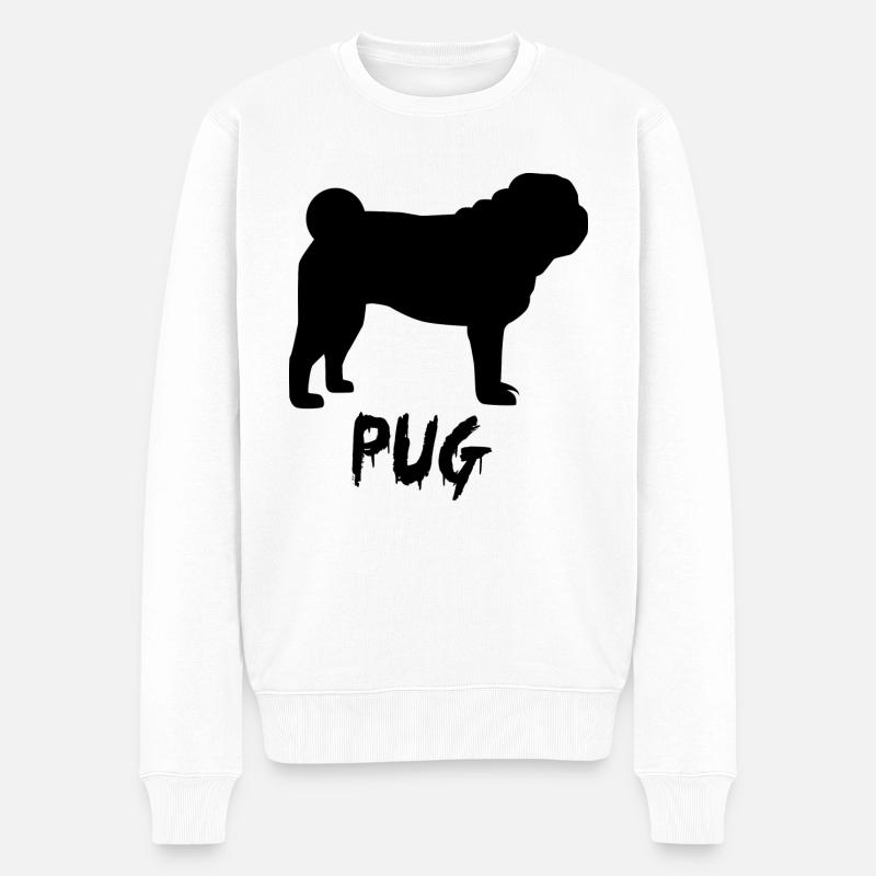 Chien Hund - Pull Premium bio Homme - blanc