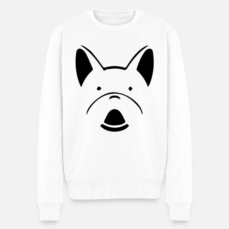 Chien Hund - Pull Premium bio Homme - blanc