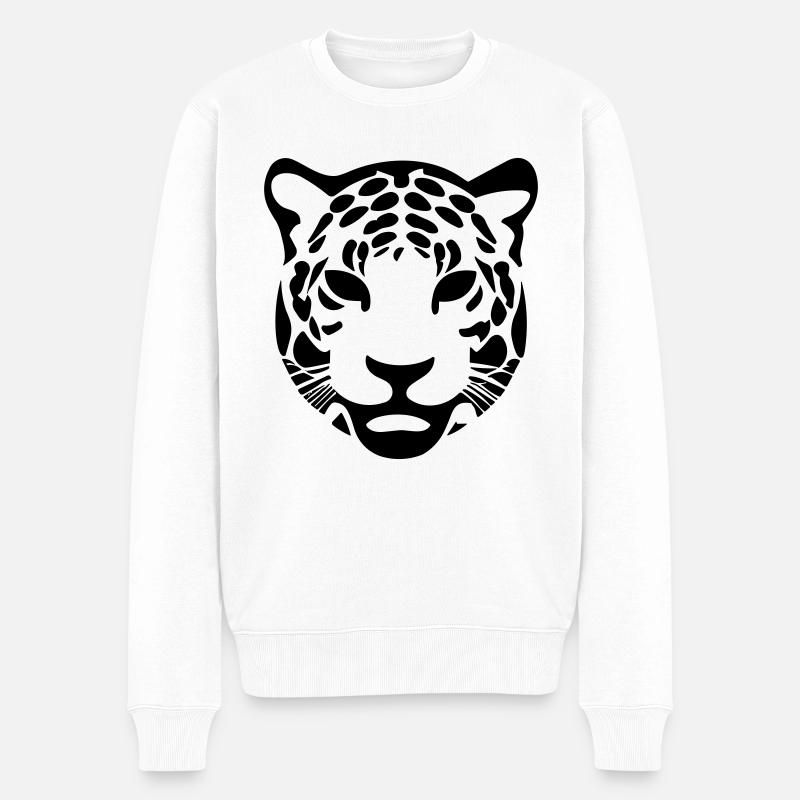 Léopard - Pull Premium bio Homme - blanc