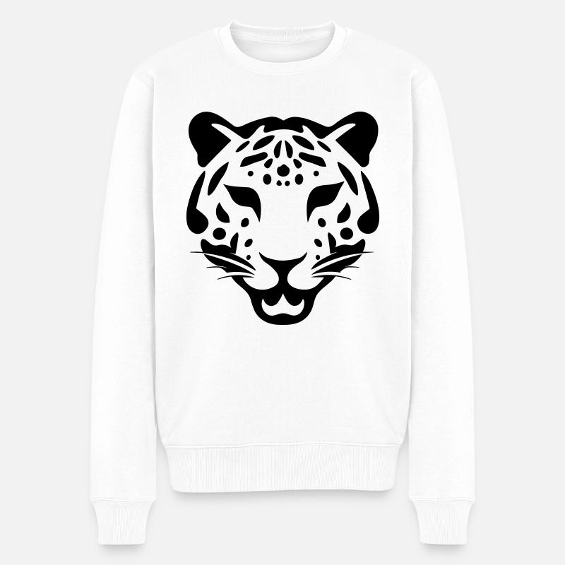 Léopard - Pull Premium bio Homme - blanc