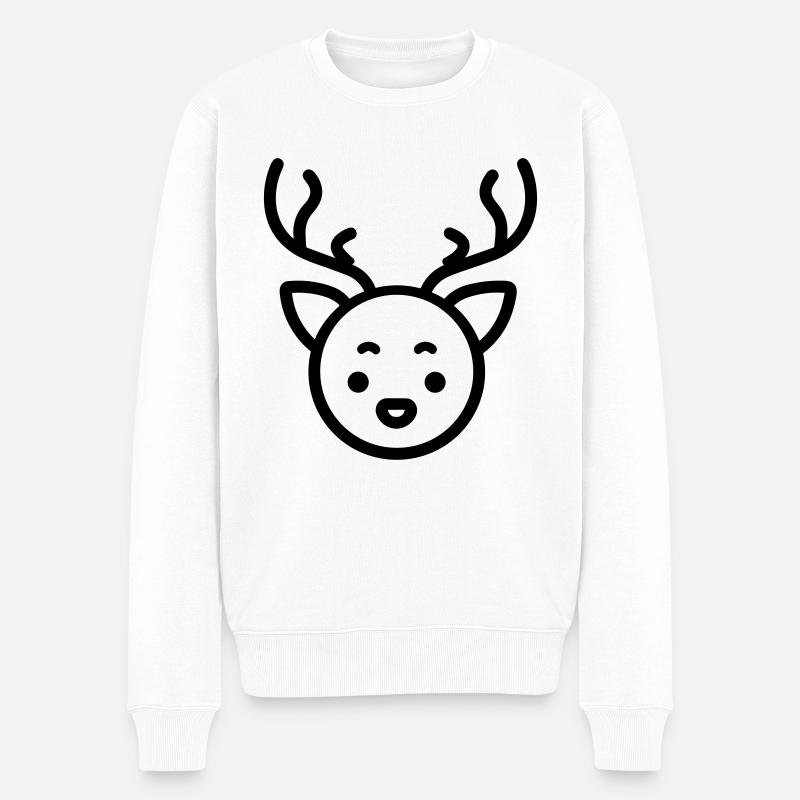 renne - Pull Premium bio Homme - blanc