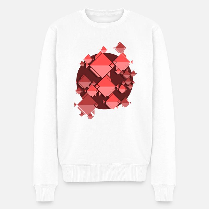 Essaim de poissons rouges - Pull Premium bio Homme - blanc