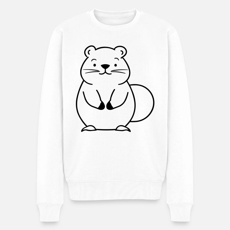 Castor - Pull Premium bio Homme - blanc