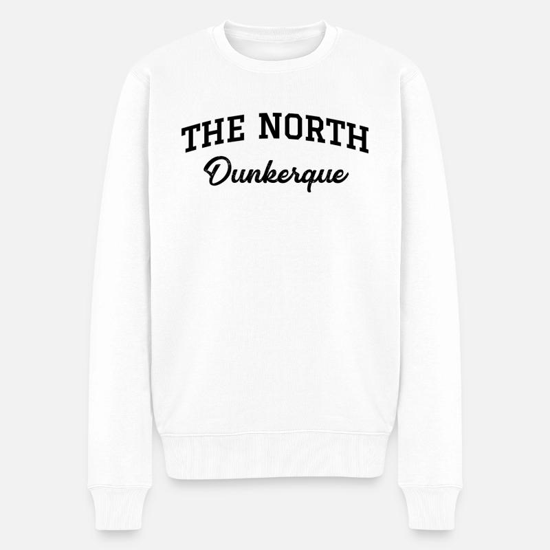 DER NORDEN Dünkirchens - Männer Premium Bio Pullover - Weiß