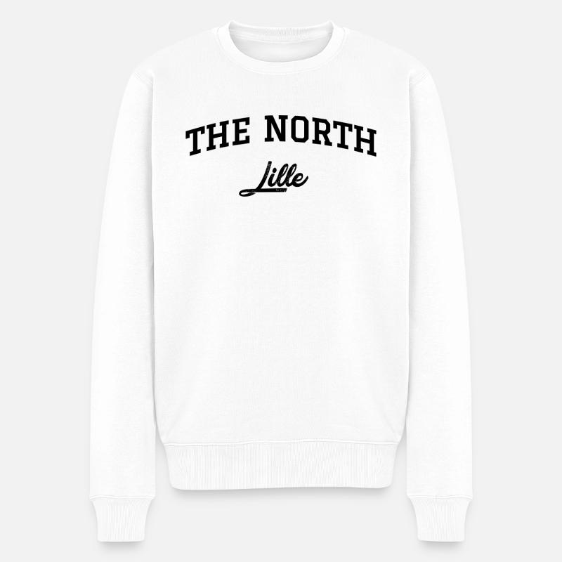 DIE NORD-Lille - Männer Premium Bio Pullover - Weiß
