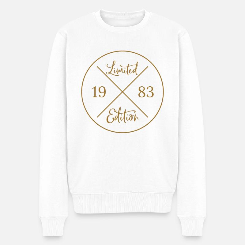 Édition Limitée 1983 Cadeau - Pull Premium bio Homme - blanc
