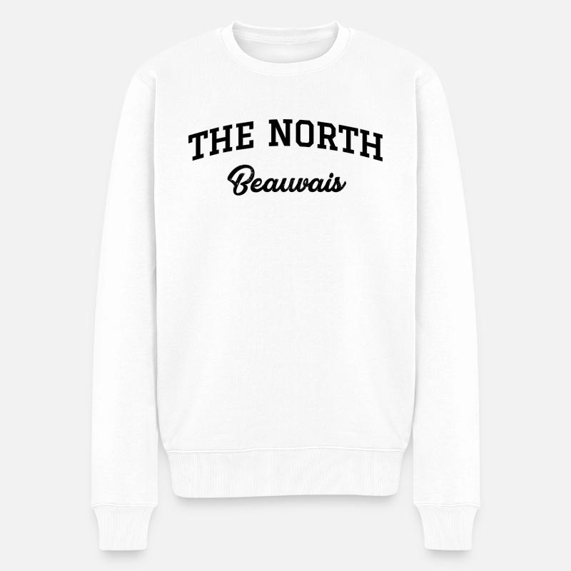 DAS NORD-Beauvais - Männer Premium Bio Pullover - Weiß